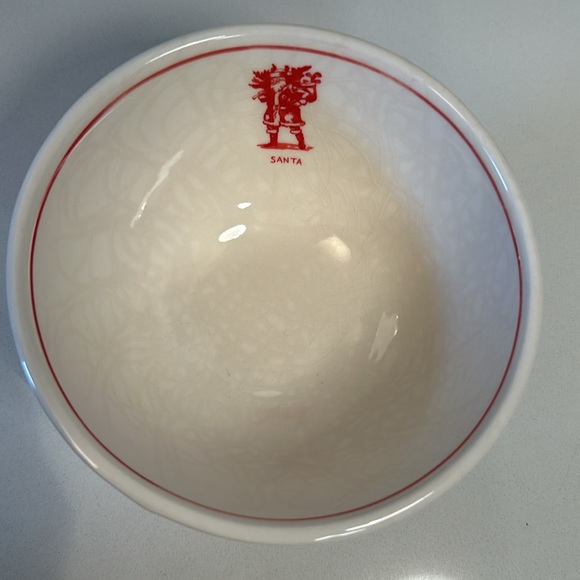ANTHROPOLOGIE Molly Hatch Santa bowl - Picture 3 of 6